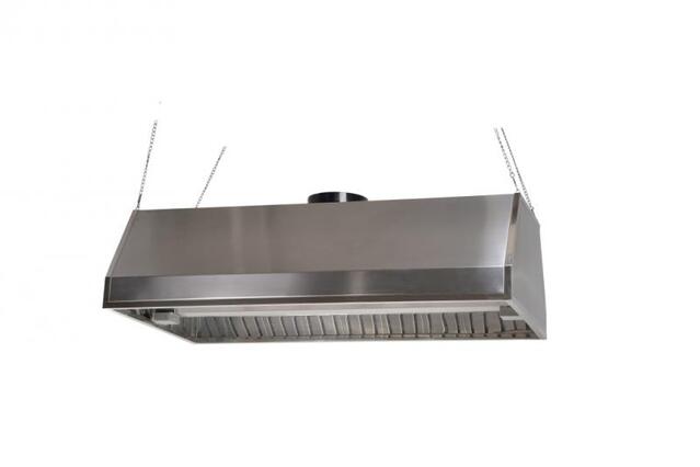 Зонт вытяжной вентиляционный стальной подвесной оцинкованный 3000х3000 мм