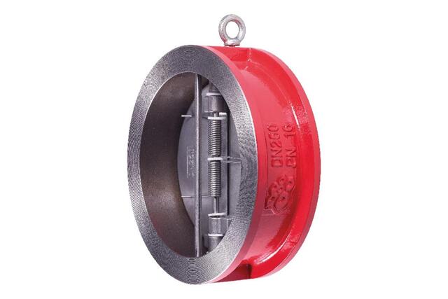 Клапан обратный чугунный межфланцевый двухстворчатый ДУ 400 РУ 16