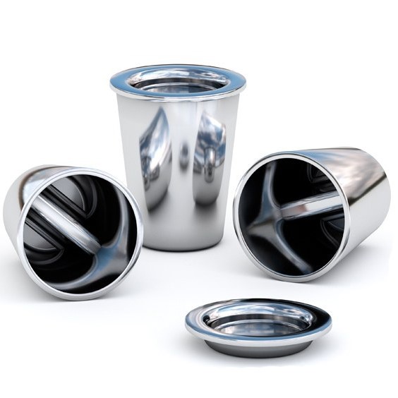 Тигель платиновый с крышкой 222-5 Пл 99,8 20х22,5 мм ГОСТ 6563-2016