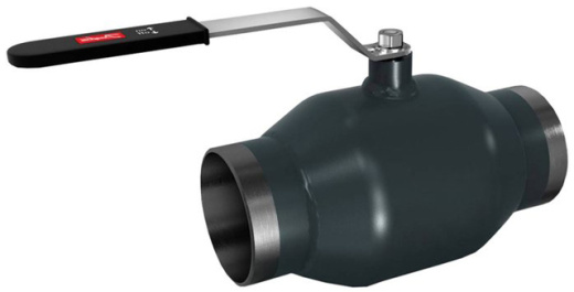 Кран шаровой стальной приварной проходной двухходовой полнопроходной с рычагом Маршал 11с67п 09Г2С ДУ 20 РУ 16 ГОСТ 28343-89