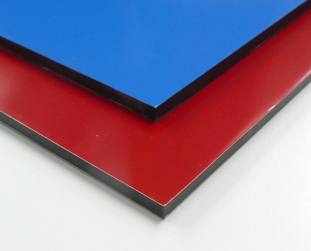 Алюминиевая композитная панель 3х0,4х1220 мм Алюкобонд с PVDF покрытием RAL 2000 ГОСТ Р 59040-2020