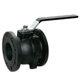 Кран шаровой чугунный фланцевый проходной двухходовой полнопроходной с рычагом Giacomini R740F ДУ 100