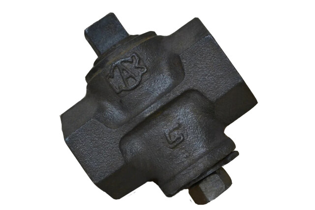 Кран пробковый чугунный проходной муфтовый натяжной 11ч3бк ДУ 80 РУ 1