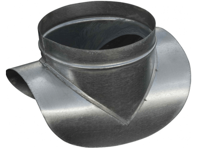 Врезка вентиляционная круглая в круглый канал прямая оцинкованная 1000х1 мм
