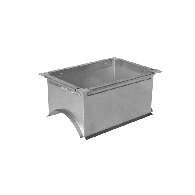 Врезка вентиляционная прямоугольная в круглый канал прямая оцинкованная 300х200х0,55 мм