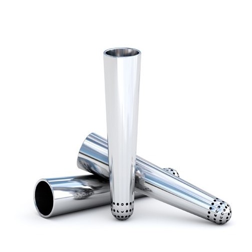 Тигель платиновый конический с отверстиями в дне 113 ПлМ 91,5 15х65 мм ГОСТ 6563-2016