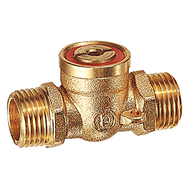 Кран шаровой латунный НР проходной двухходовой полнопроходной под отвертку Giacomini R612 ДУ 15
