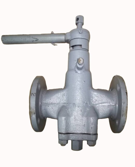 Кран пробковый стальной проходной фланцевый 11с9бк ДУ 150 РУ 16