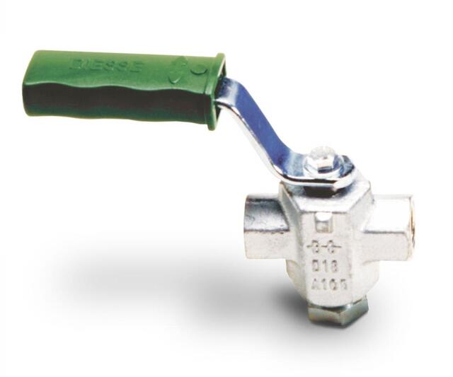 Кран цилиндрический стальной двухходовой резьбовой DIESSE DS D18 ДУ 15 РУ 40