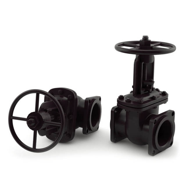 Задвижка шиберная чугунная EN-GJL-250 Tecofi VG3400-03NI Ду250 Ру10 межфланцевая