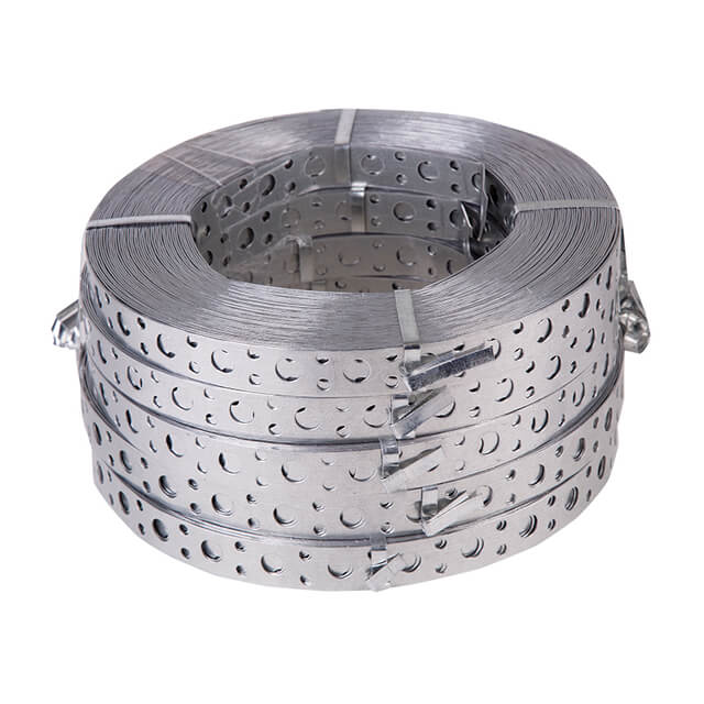 Лента перфорированная нержавеющая монтажная прямая 12Х18Н10Т 0,5 мм