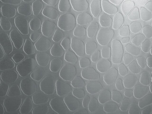 Рулон нержавеющий декоративный 12Х18Н10Т Deco 6 (Галька) 3 мм