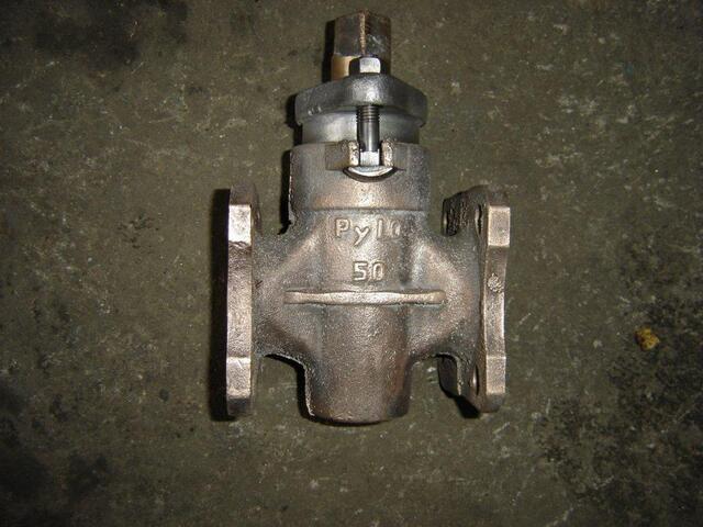 Кран пробковый латунный проходной фланцевый сальниковый 11б7бк ДУ 80 РУ 10