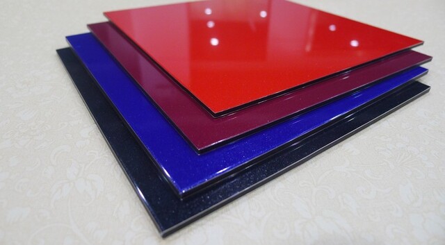 Алюминиевая композитная панель 3х0,4х1220 мм Grossbond с PVDF покрытием RAL 6000 зеркальная ГОСТ Р 59040-2020