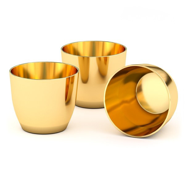 Микротигель золотой 108-8 ЗлА-0 15х17 мм ГОСТ 6563-2016