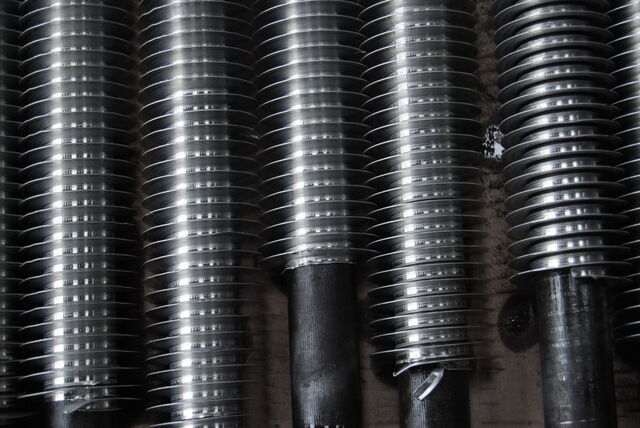 Труба спирально оребренная алюминием 23х2 мм