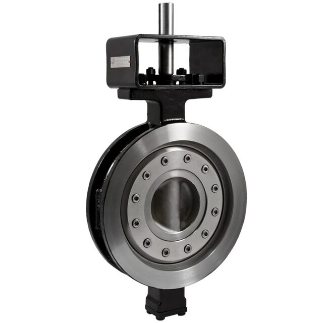 Затвор дисковый поворотный стальной запорно-регулирующий межфланцевый трехэксцентриковый с электроприводом с уплотнением металл по металлу с нержавеющим диском BROEN WCB ДУ 50 РУ 16