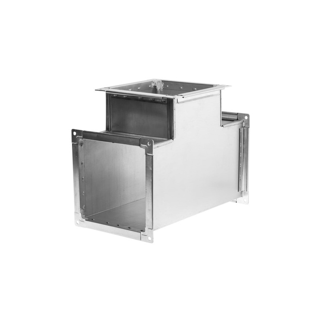 Тройник вентиляционный прямоугольный Т-образный оцинкованный 500х300х400х200х0,7 мм