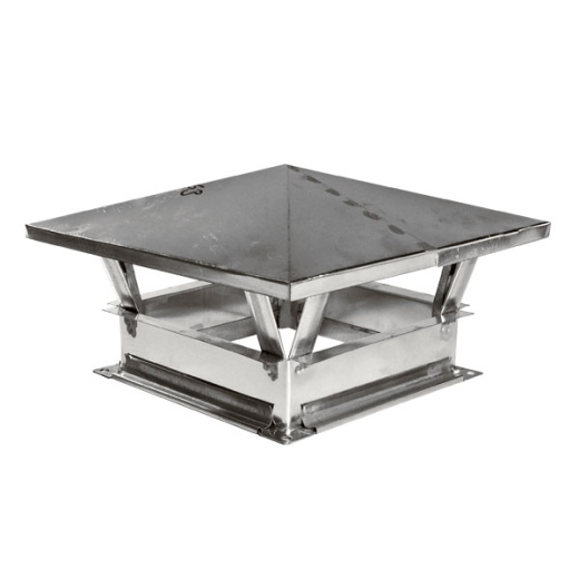 Зонт вытяжной вентиляционный стальной прямоугольный оцинкованный 1600х1000х2000х1400 мм