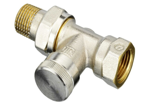 Клапан запорный латунный ВР прямой Danfoss RLV 10 ДУ 20 РУ 10
