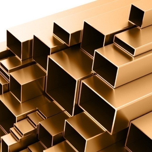 Труба бронзовая профильная прессованная анодированная БрОЦС5-5-5 135х105х2 мм